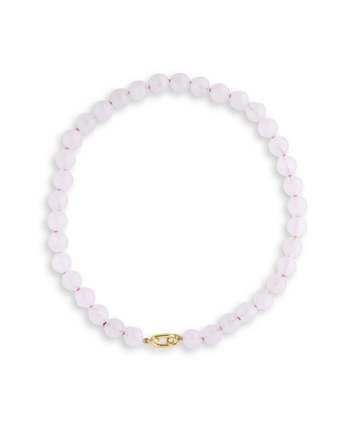 Rose Quartz Bubblegum Gem Necklace