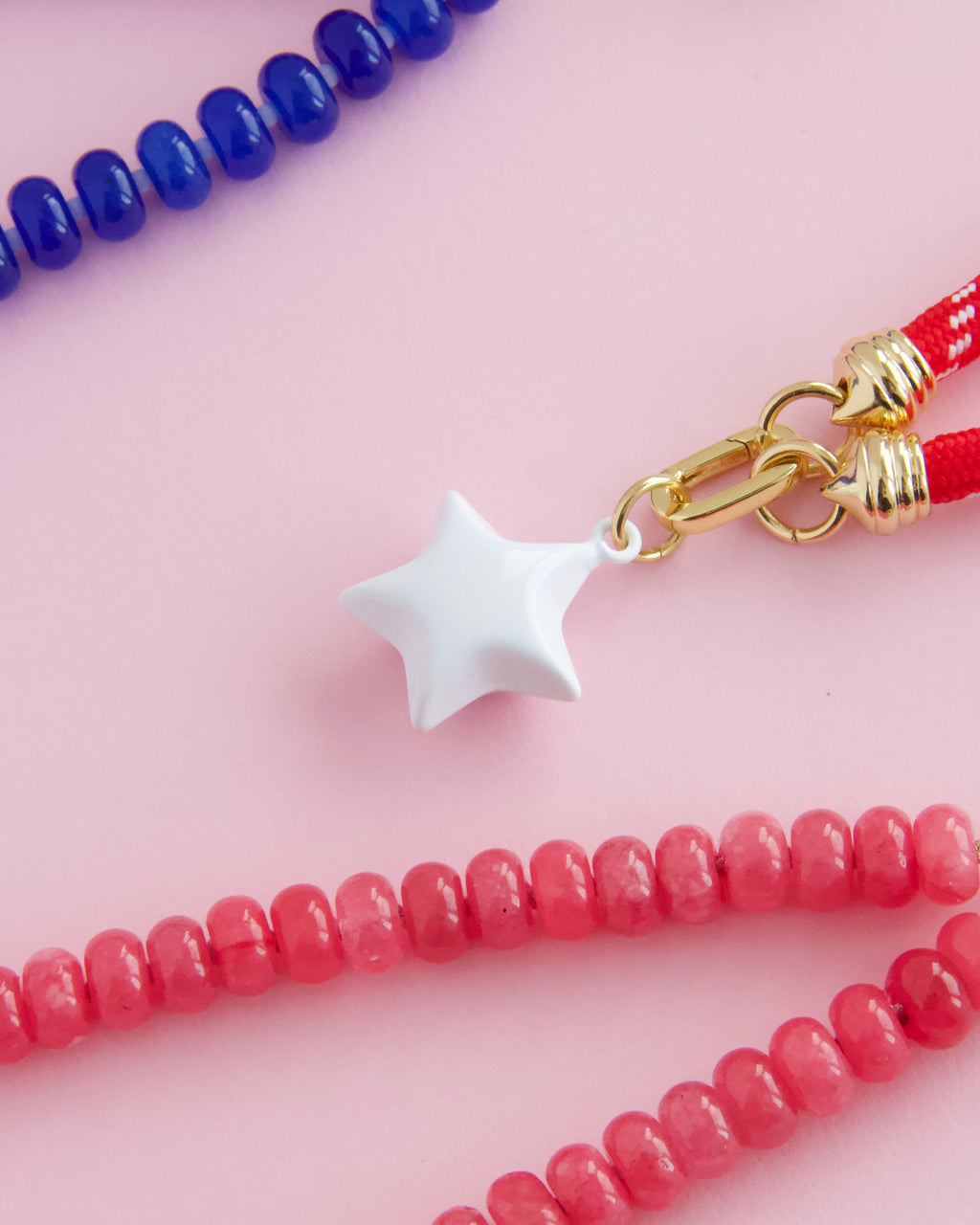 Zinc Enamel Star Charm