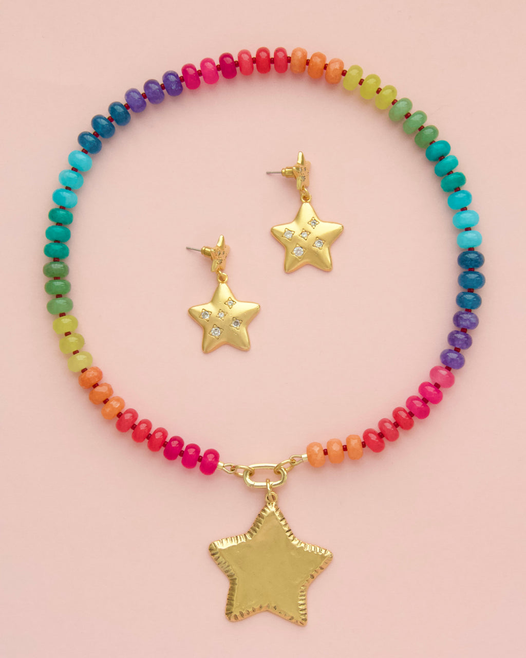 Large Stitched Star Charm