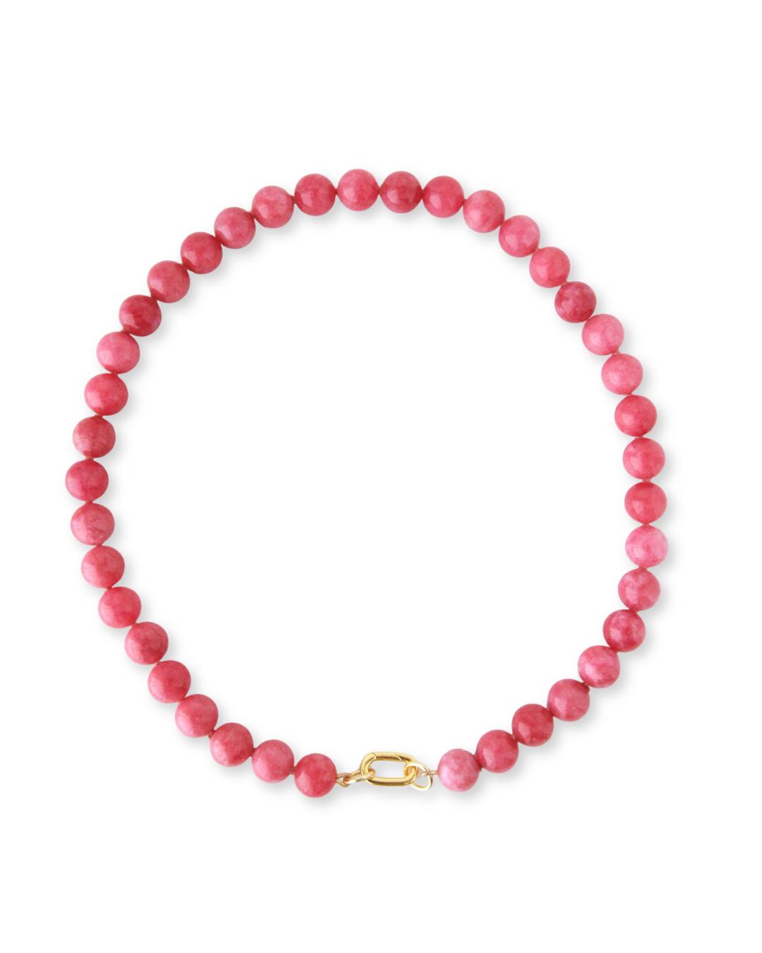 Strawberry Bubblegum Gem Necklace