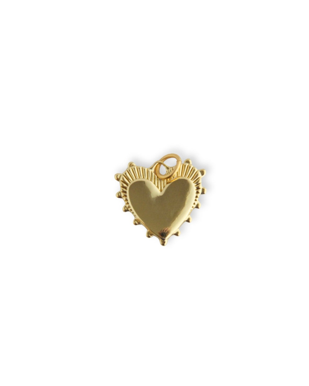 Small Radiant Heart Charm