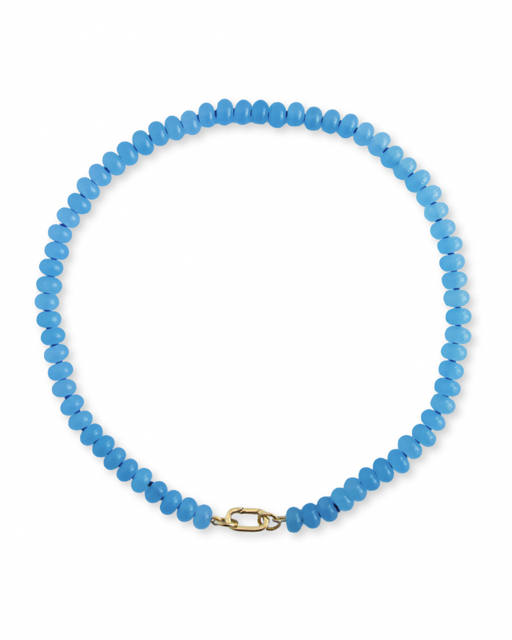 Carolina Blue Candy Gem Necklace