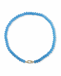 Carolina Blue Candy Gem Necklace