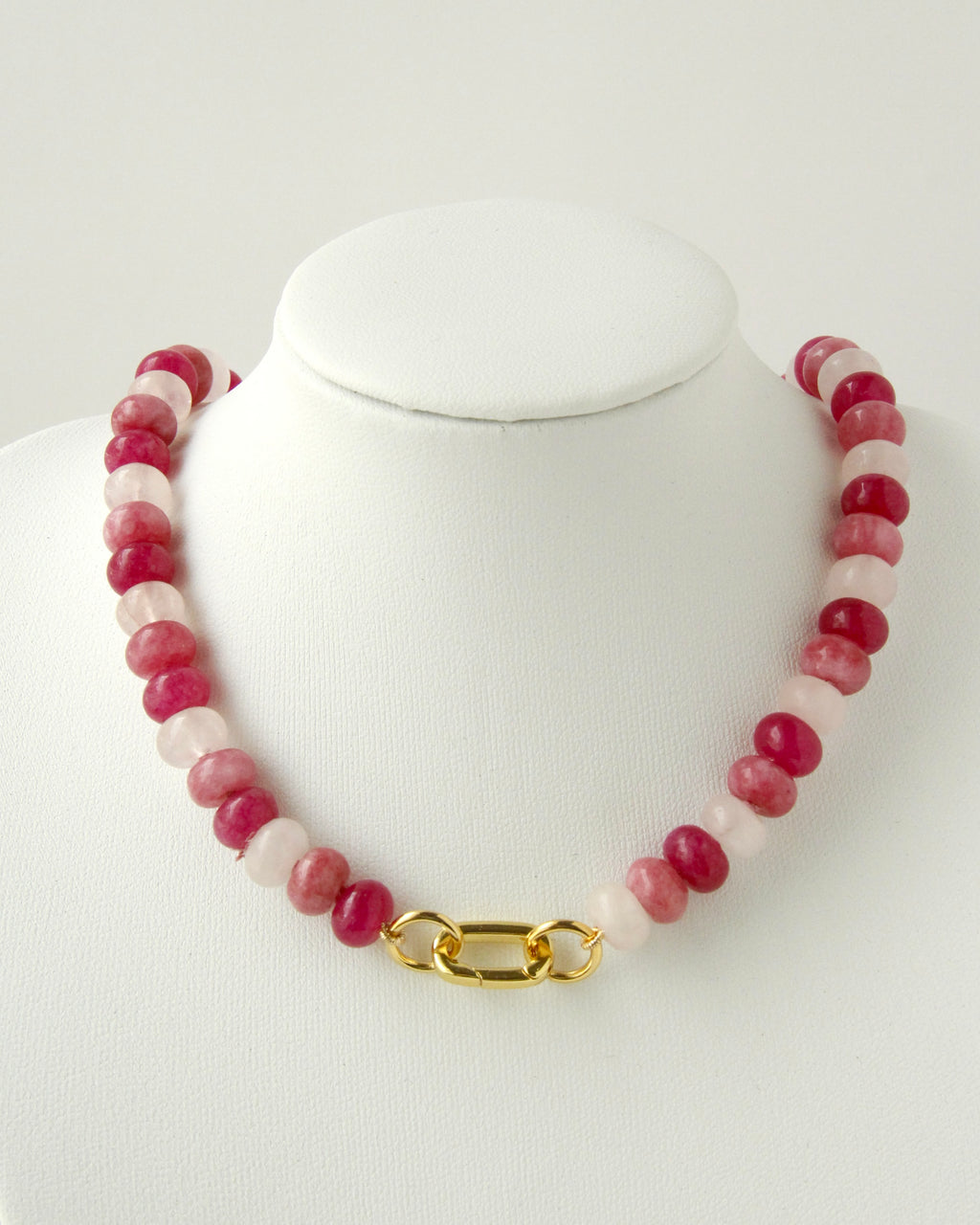 Pink Punch Candy Gem Necklace