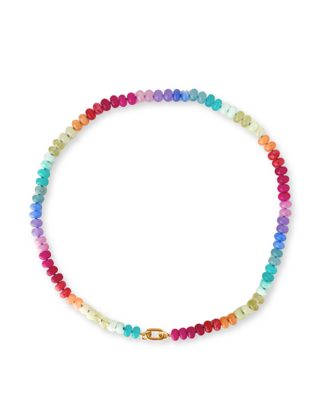 Rainbow Candy Gem Necklace