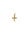 Petite Hammered Cross Charm