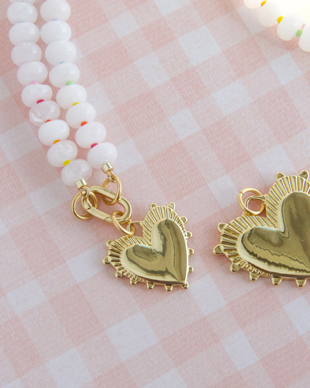 Small Radiant Heart Charm