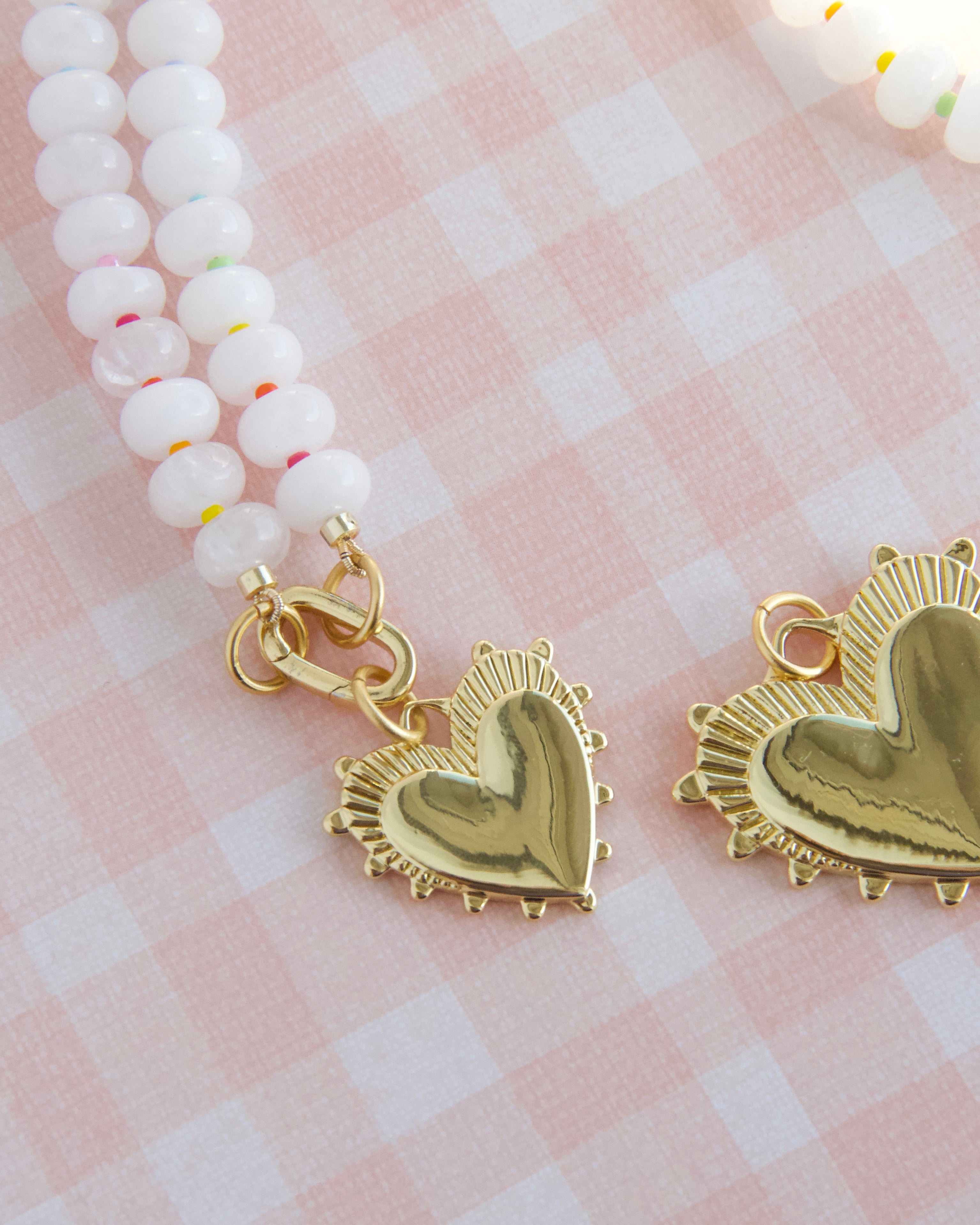 Small Radiant Heart Charm
