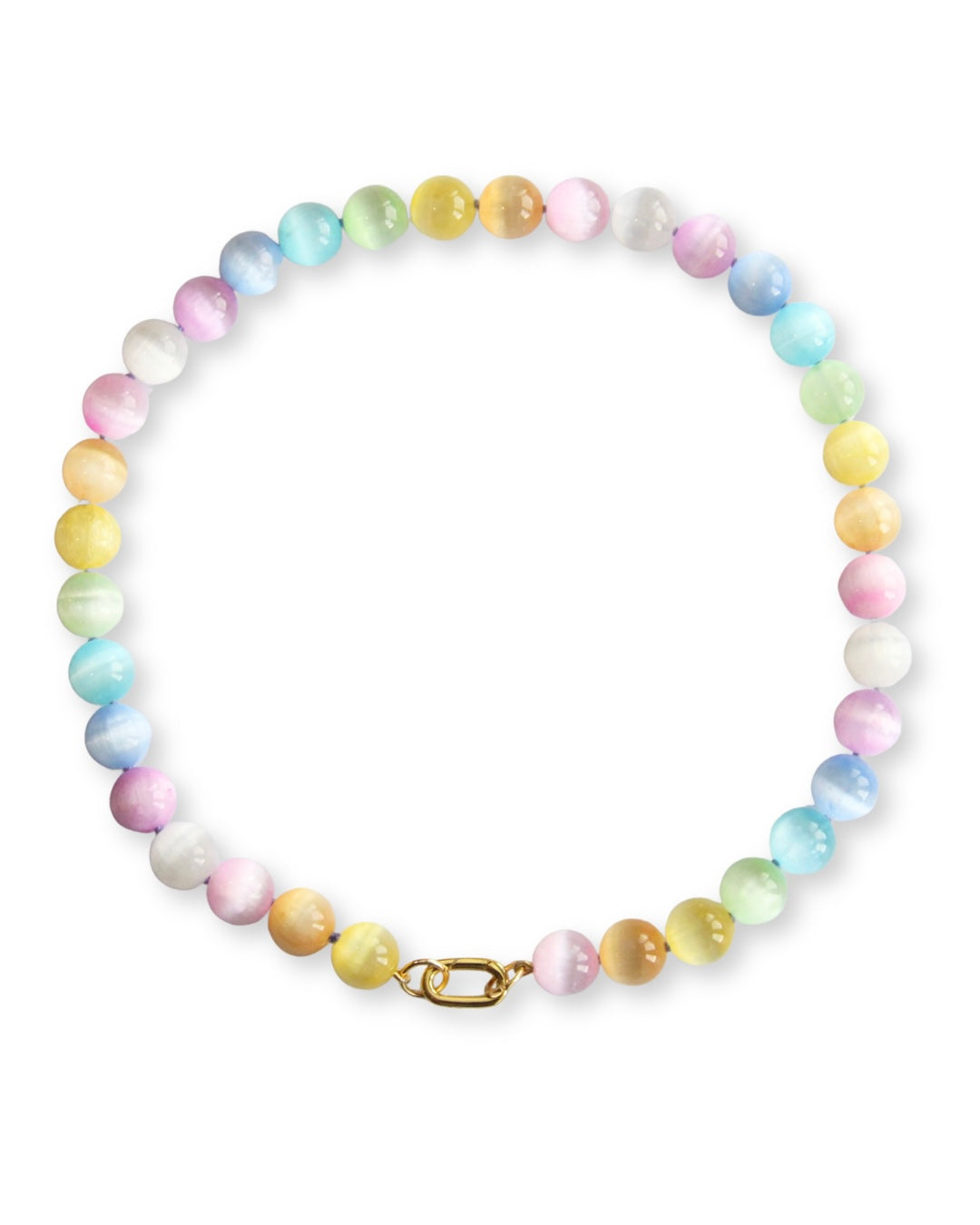 Rainbow Bubblegum Gem Necklace