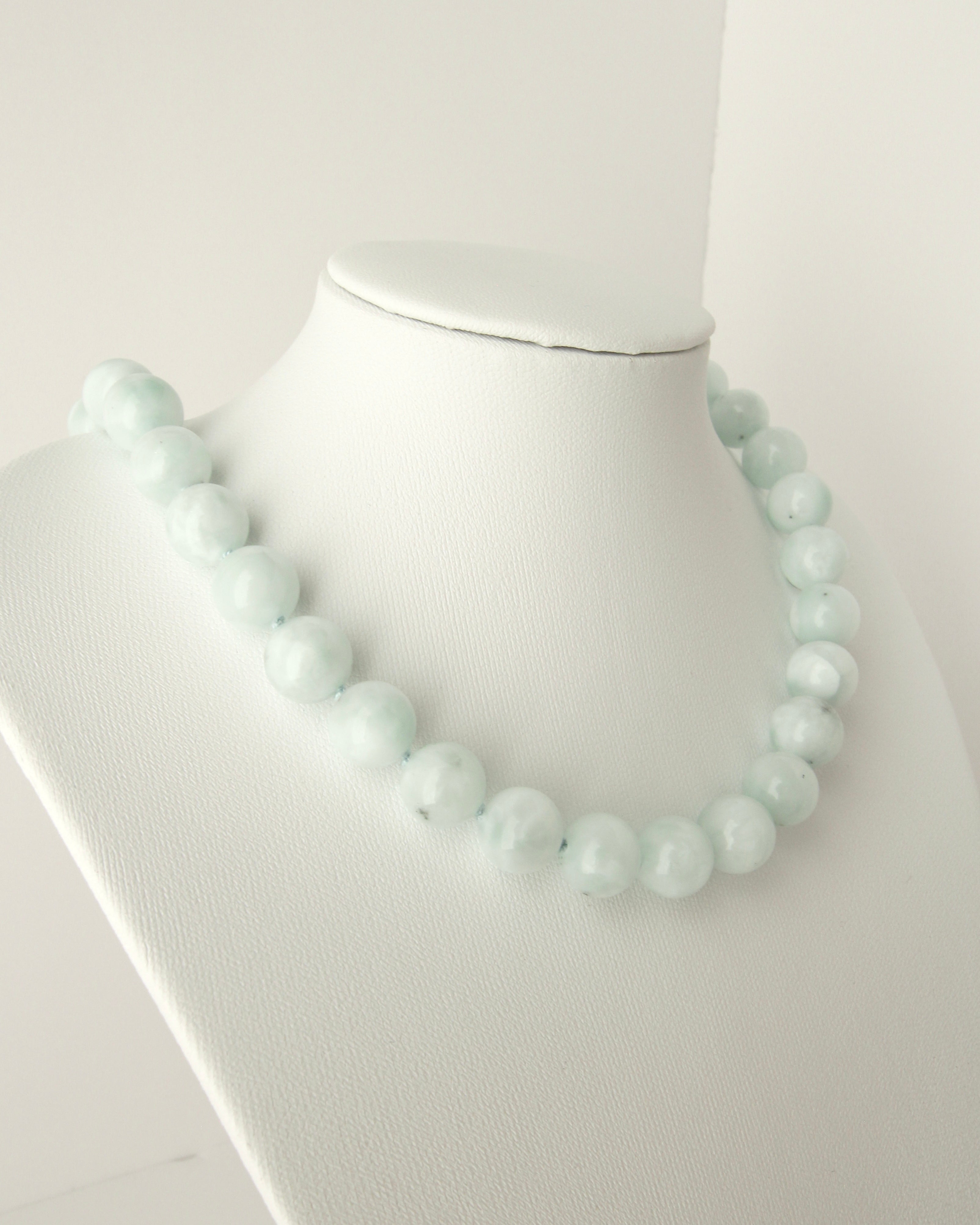 Blue Moonstone Bubblegum Gem Necklace