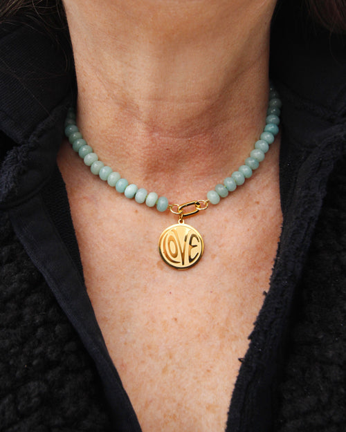 Amazonite Classic Candy Gem Gem Necklace - 16"