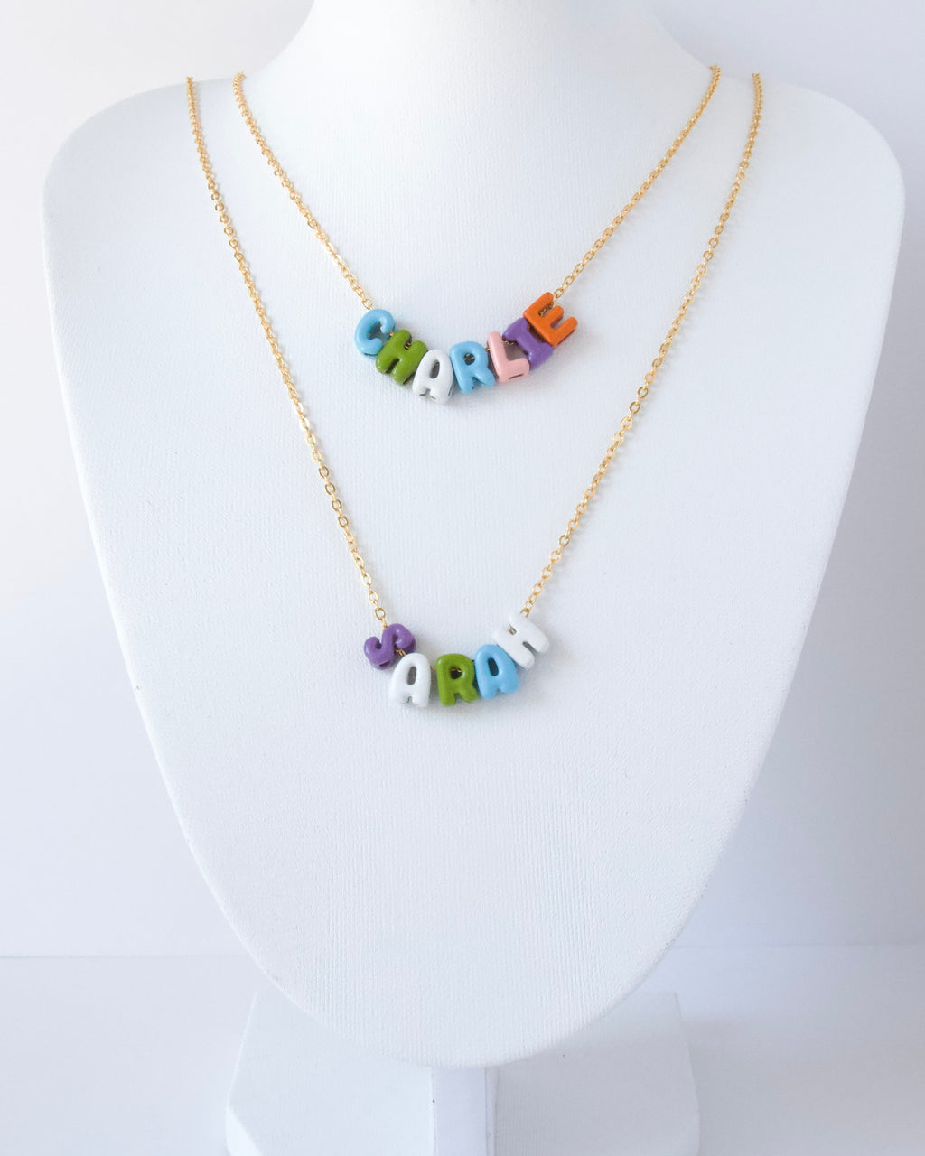 Sprinkle Letter Necklace