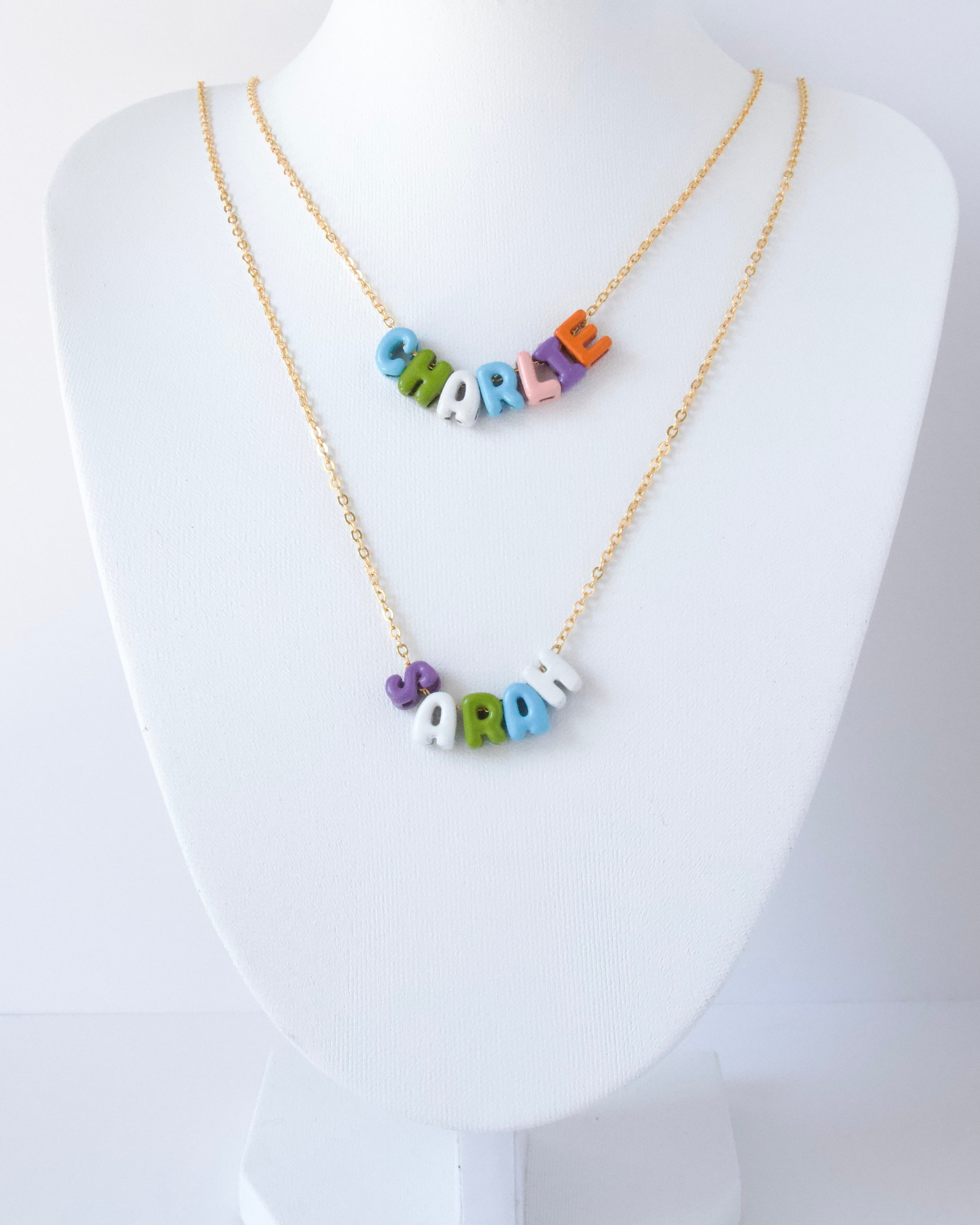 Sprinkle Letter Necklace