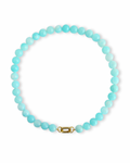 Tropical Teal Bubblegum Gem Necklace