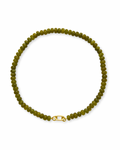 Olive Faceted Candy Gem Necklace