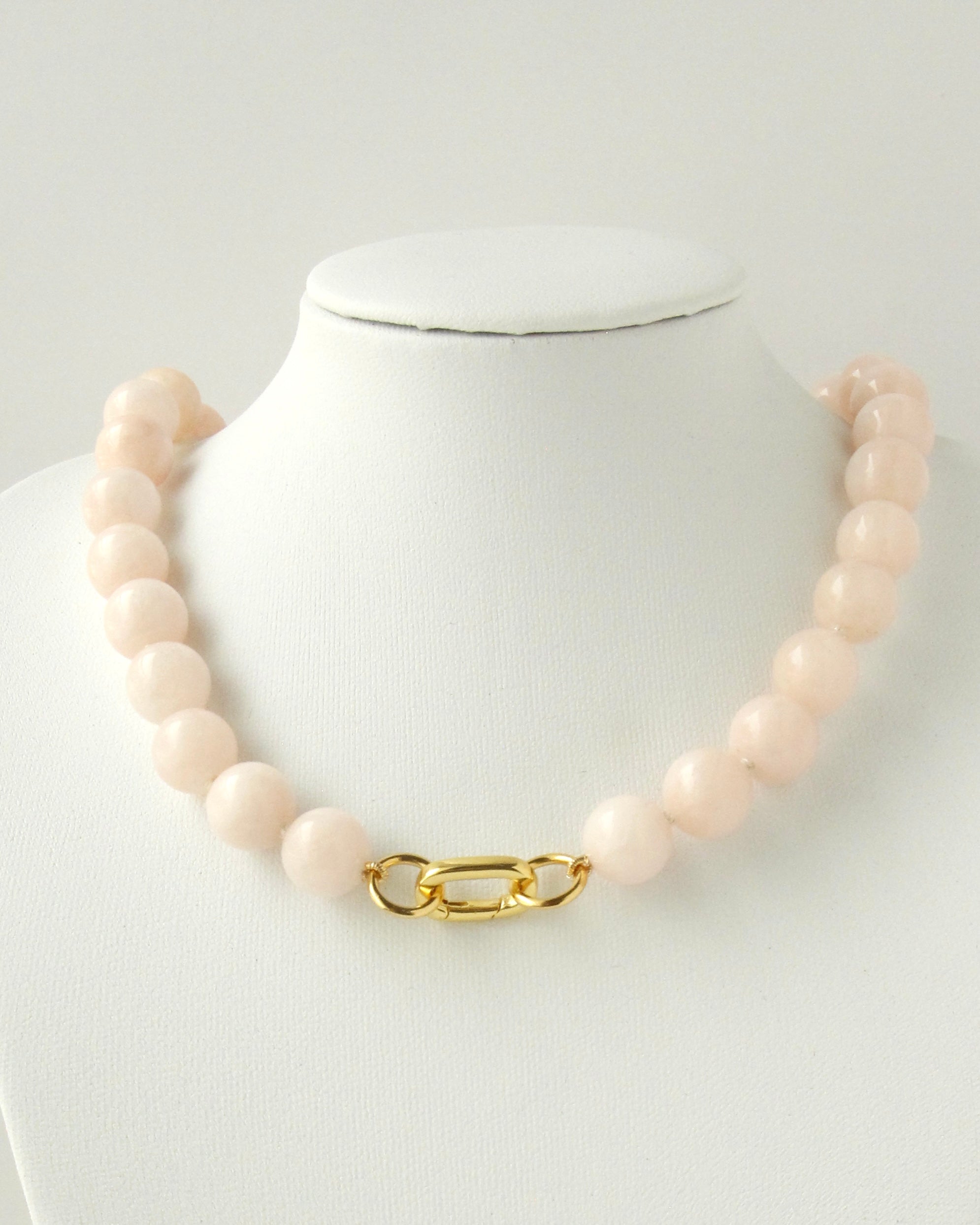 Blush Pink Bubblegum Gem Necklace