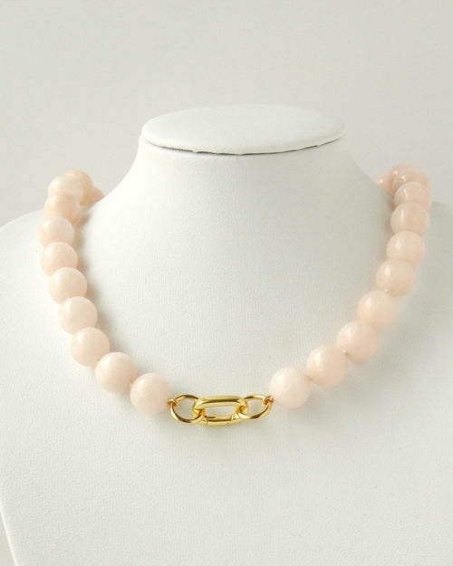 Blush Pink Bubblegum Gem Necklace
