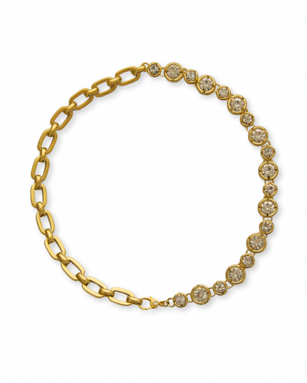 Goldie Half and Half Chain Necklace
