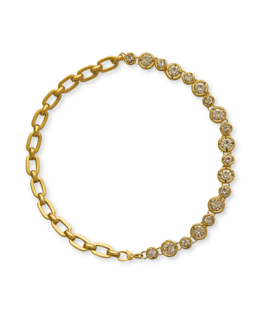 Goldie Half and Half Chain Necklace