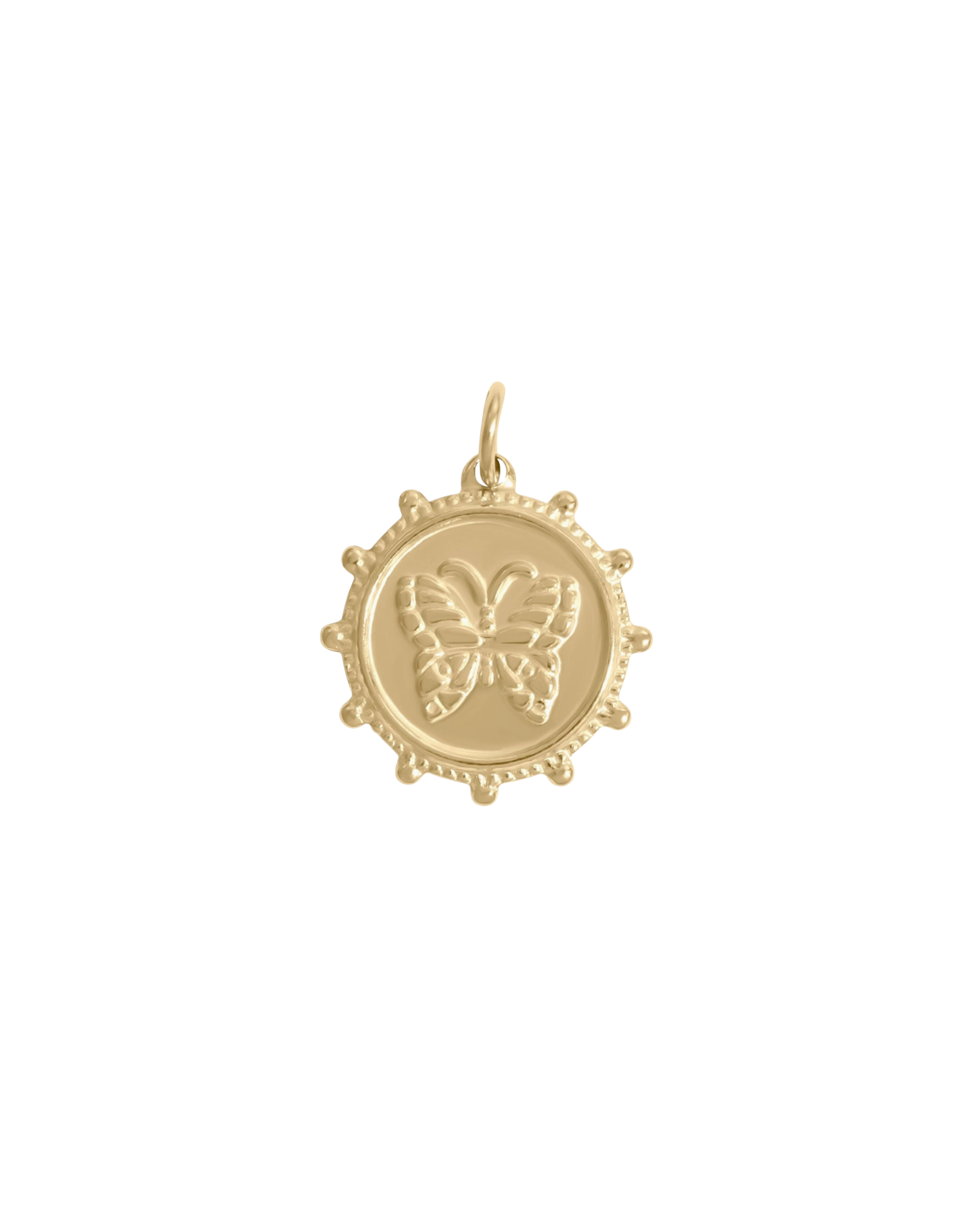 Petite Butterfly Coin Charm