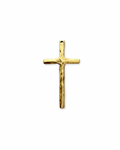 Large Hammered Cross Charm