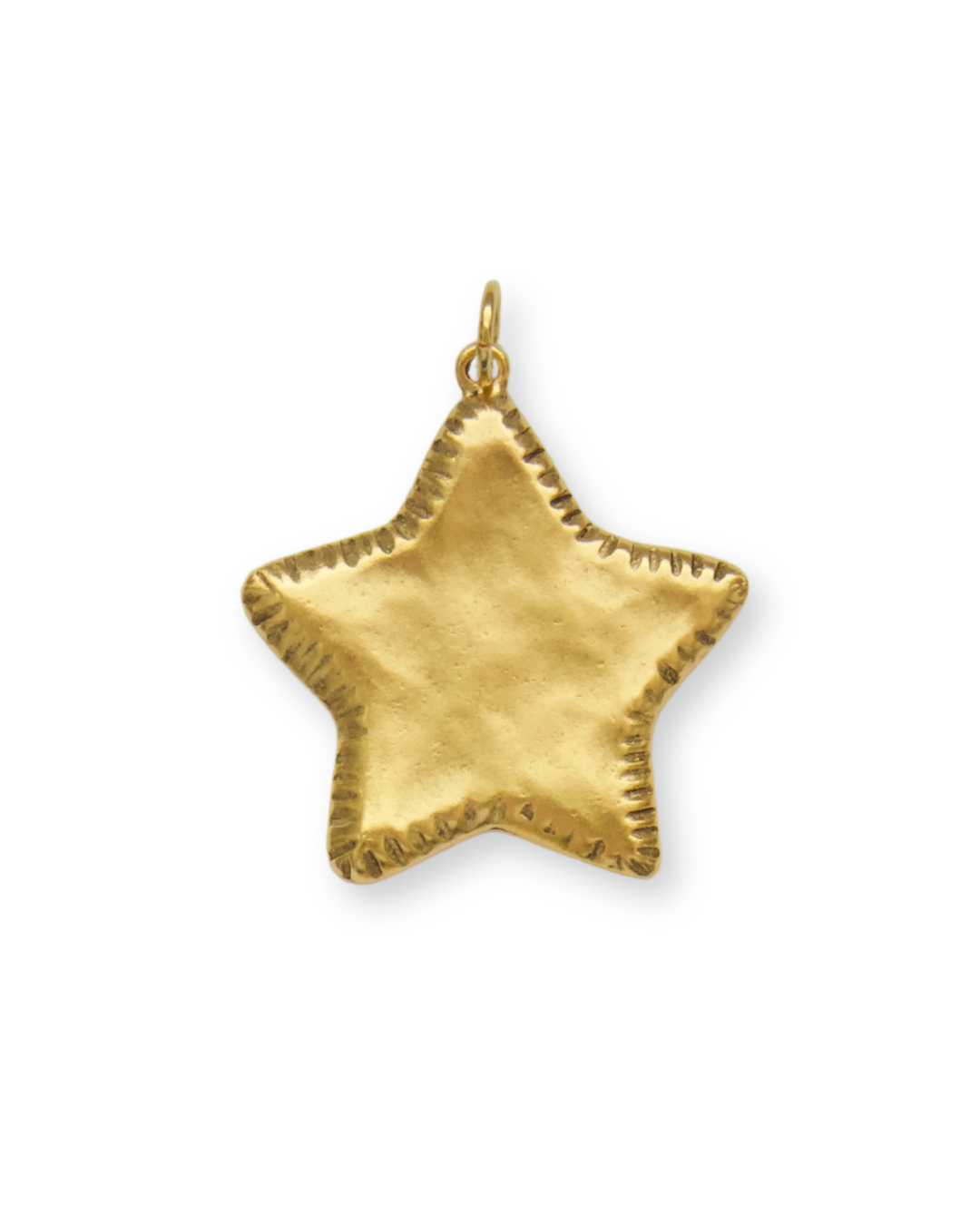 Large Stitched Star Charm