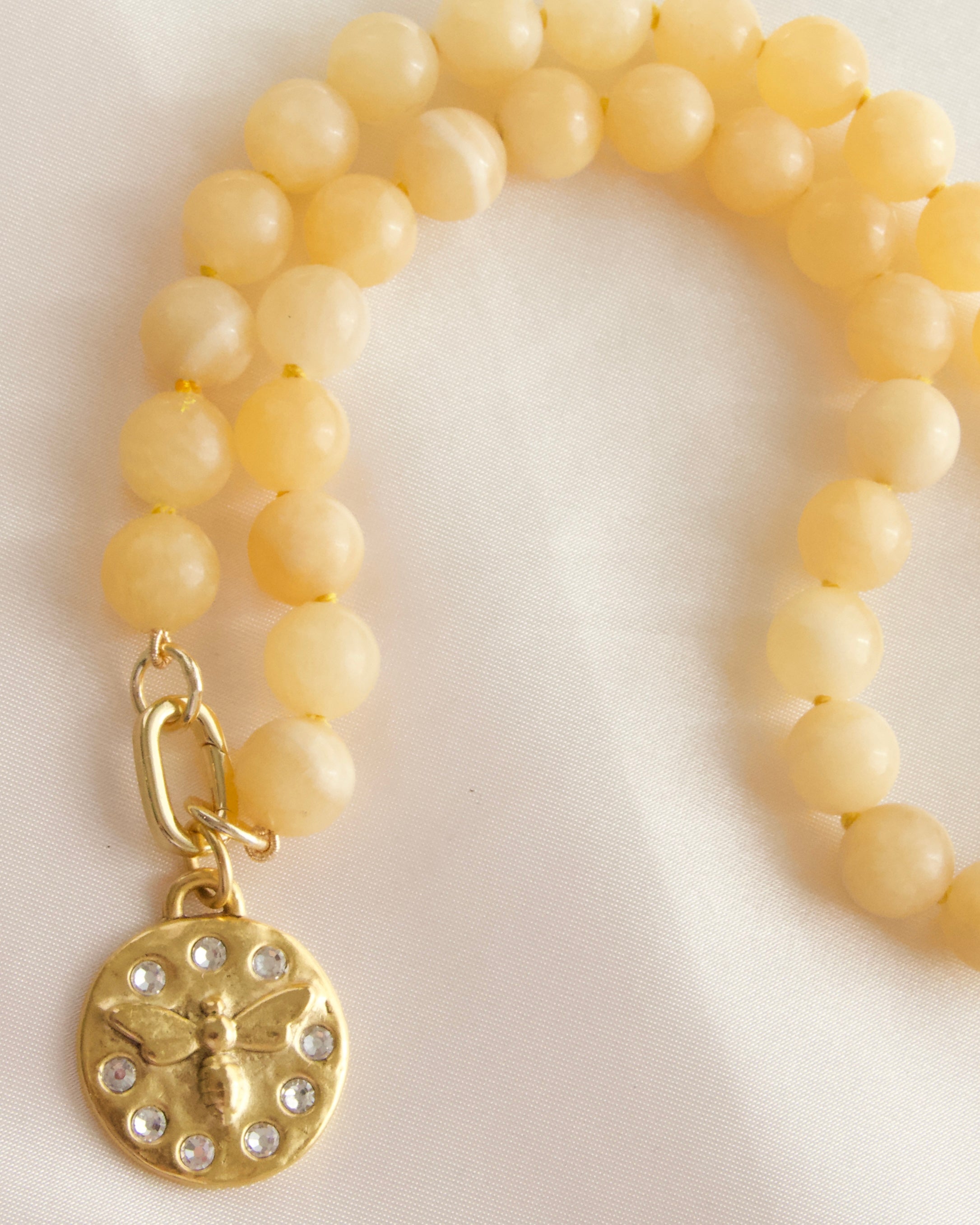 Honey Bubblegum Gem Necklace