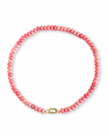 Guava Pink Candy Gem Necklace