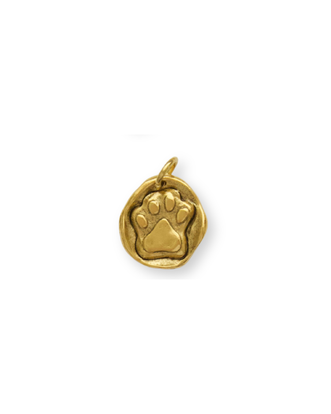 Wax Seal Paw Print Charm