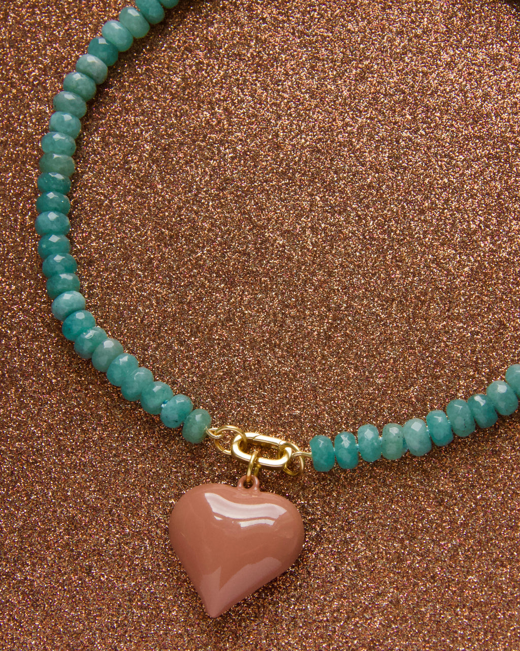 Agave Faceted Candy Gem Necklace
