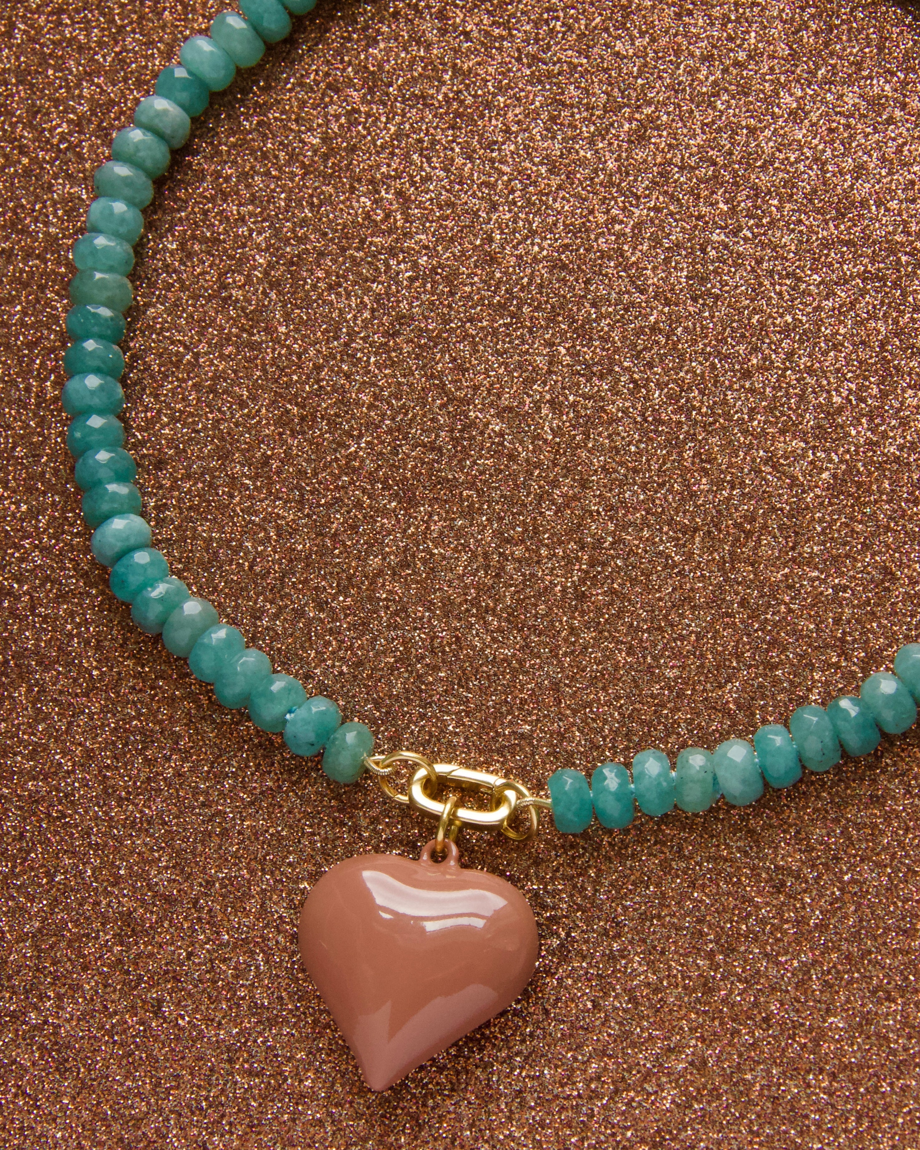 Agave Faceted Candy Gem Necklace