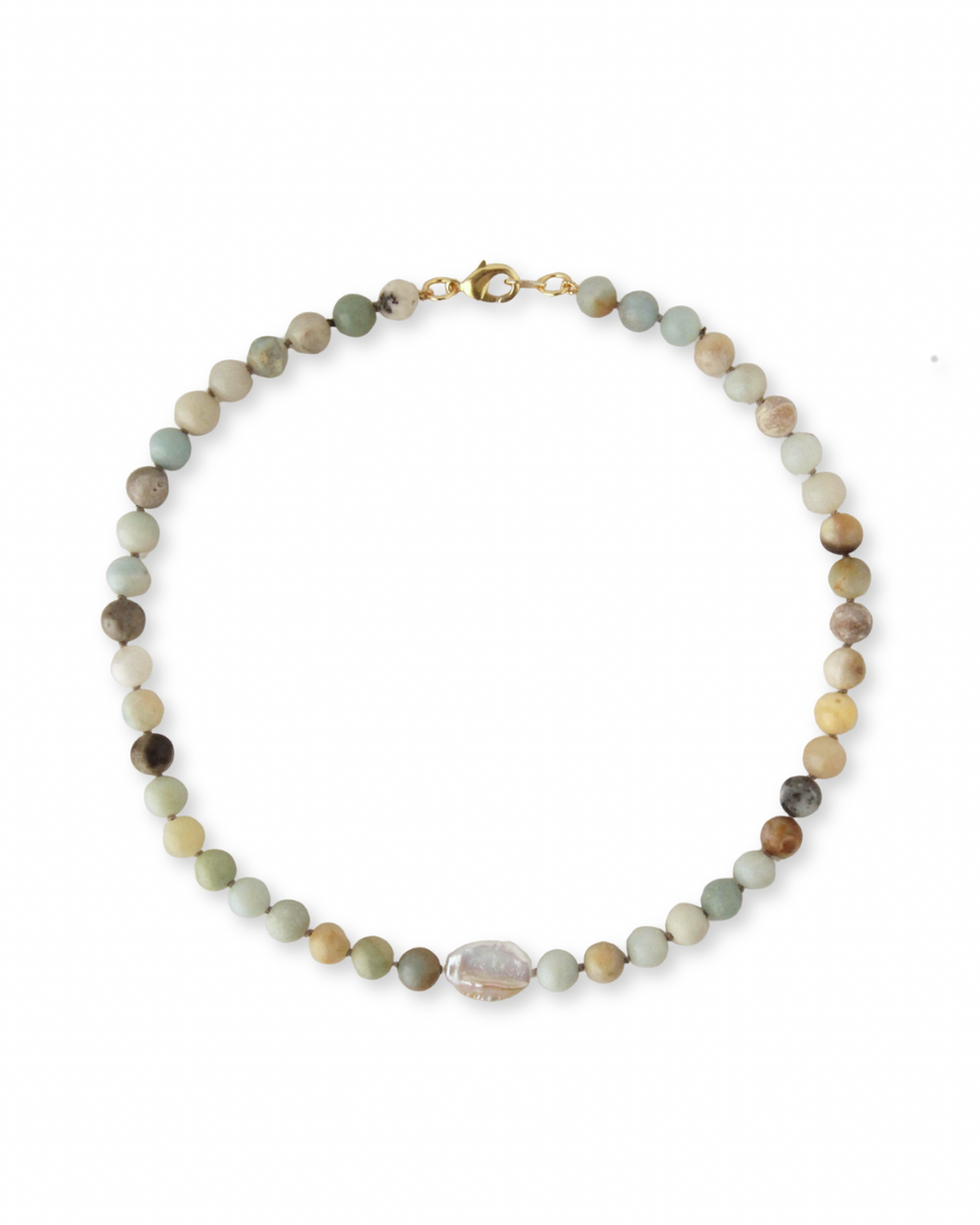 Amazonite Luxe Bubblegum Gem Necklace