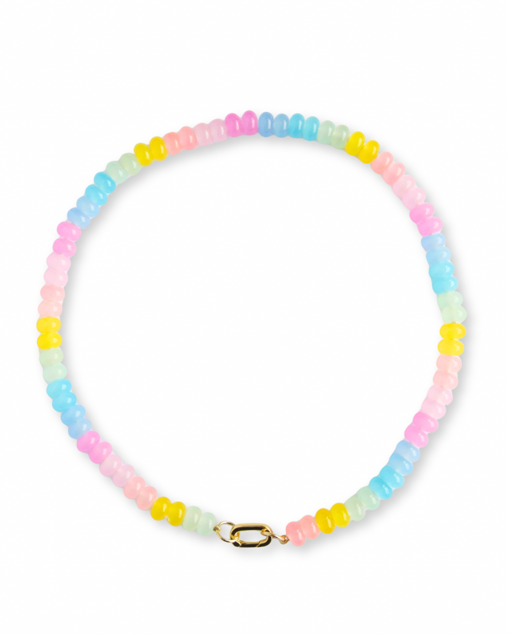 Summer Rainbow Candy Gem Necklace