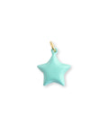 Seafoam Enamel Star Charm