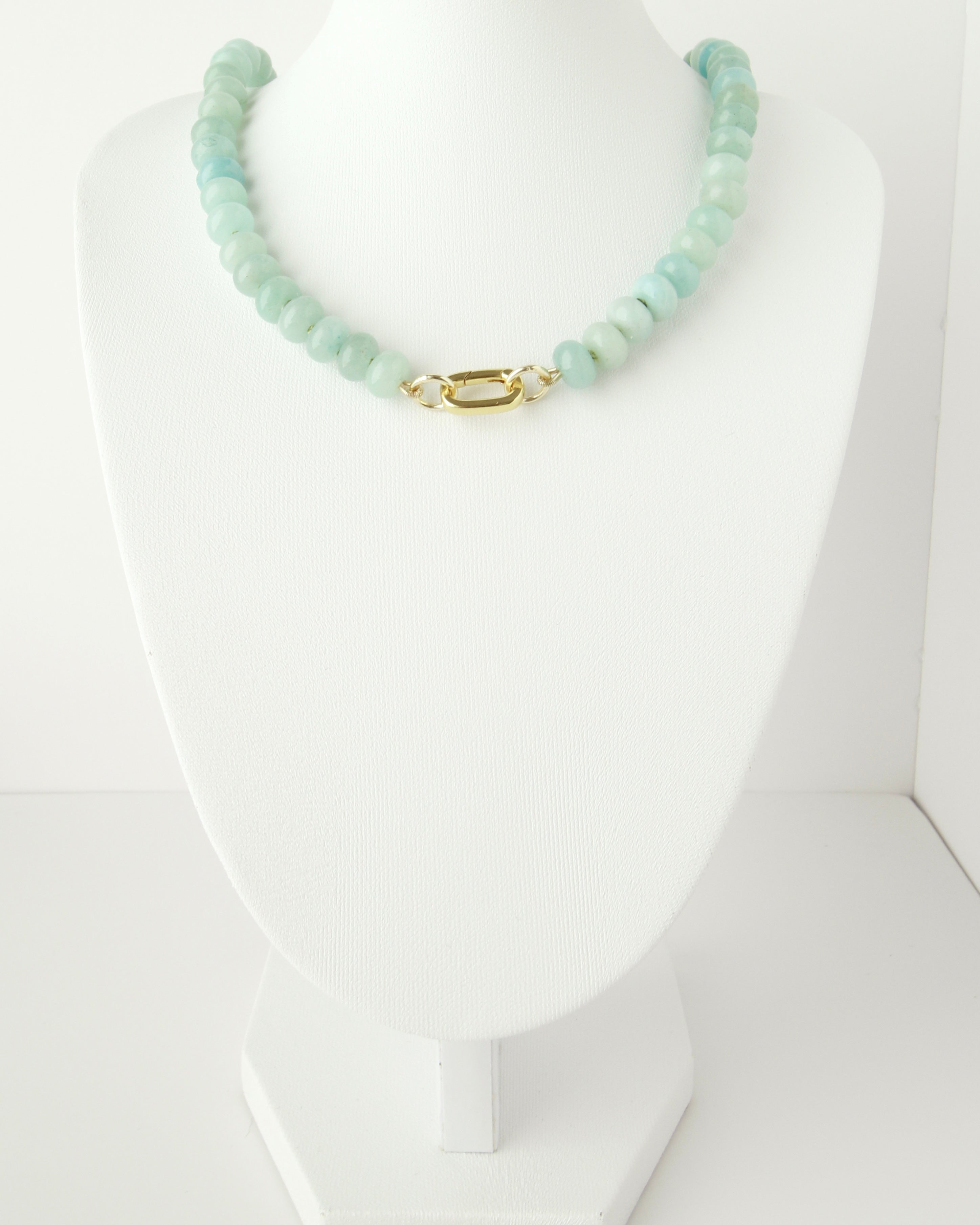 Amazonite Classic Candy Gem Gem Necklace - 16"