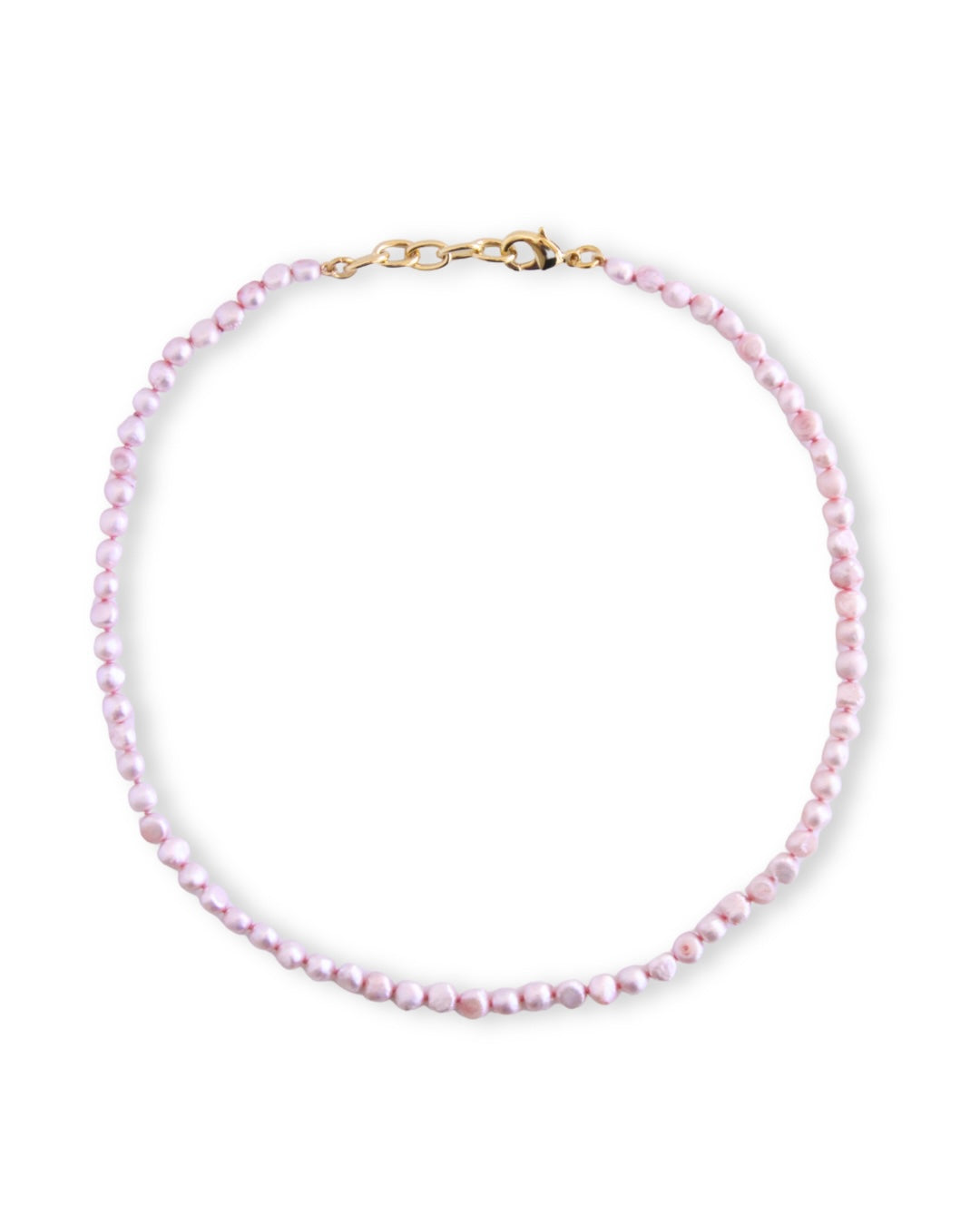 Soft Pink Adjustable Pearl Necklace