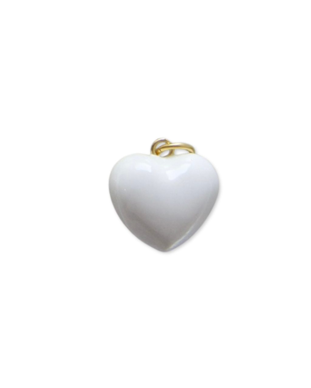 Zinc Enamel Heart Charm