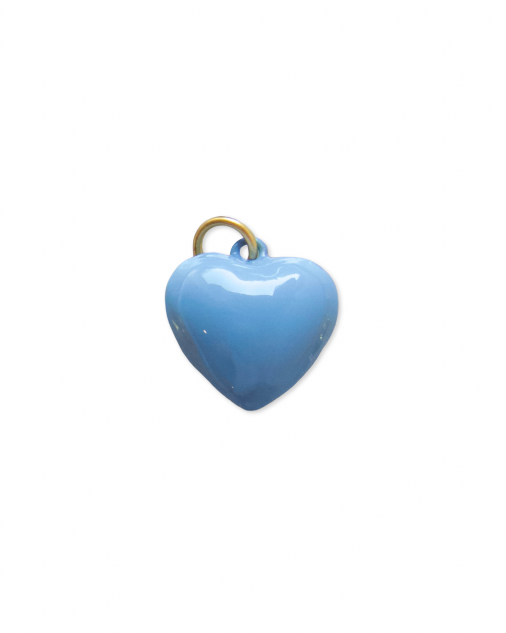 Sky Blue Enamel Heart Charm