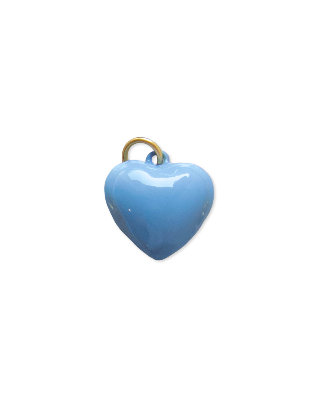 Sky Blue Enamel Heart Charm